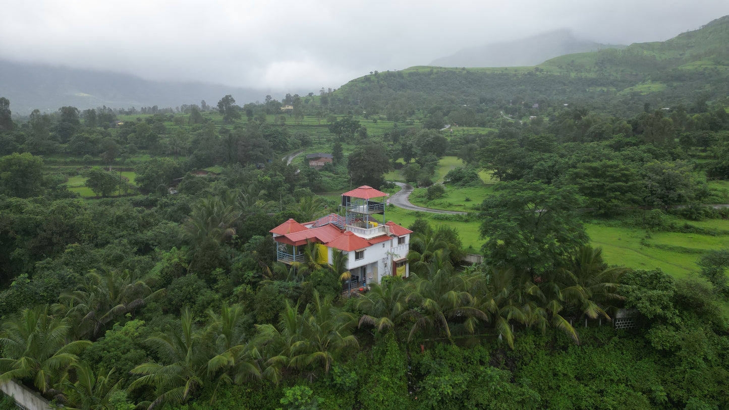 Mhakoshi (Bhor)- Backwater view resort with private water fall, Stay & 100 + Exclusive Plants