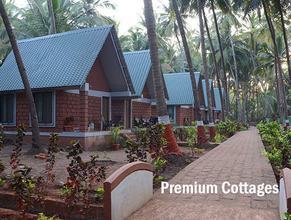 Ladghar Beach : Stay in AC premium cottages at Blue Breeze Resort.